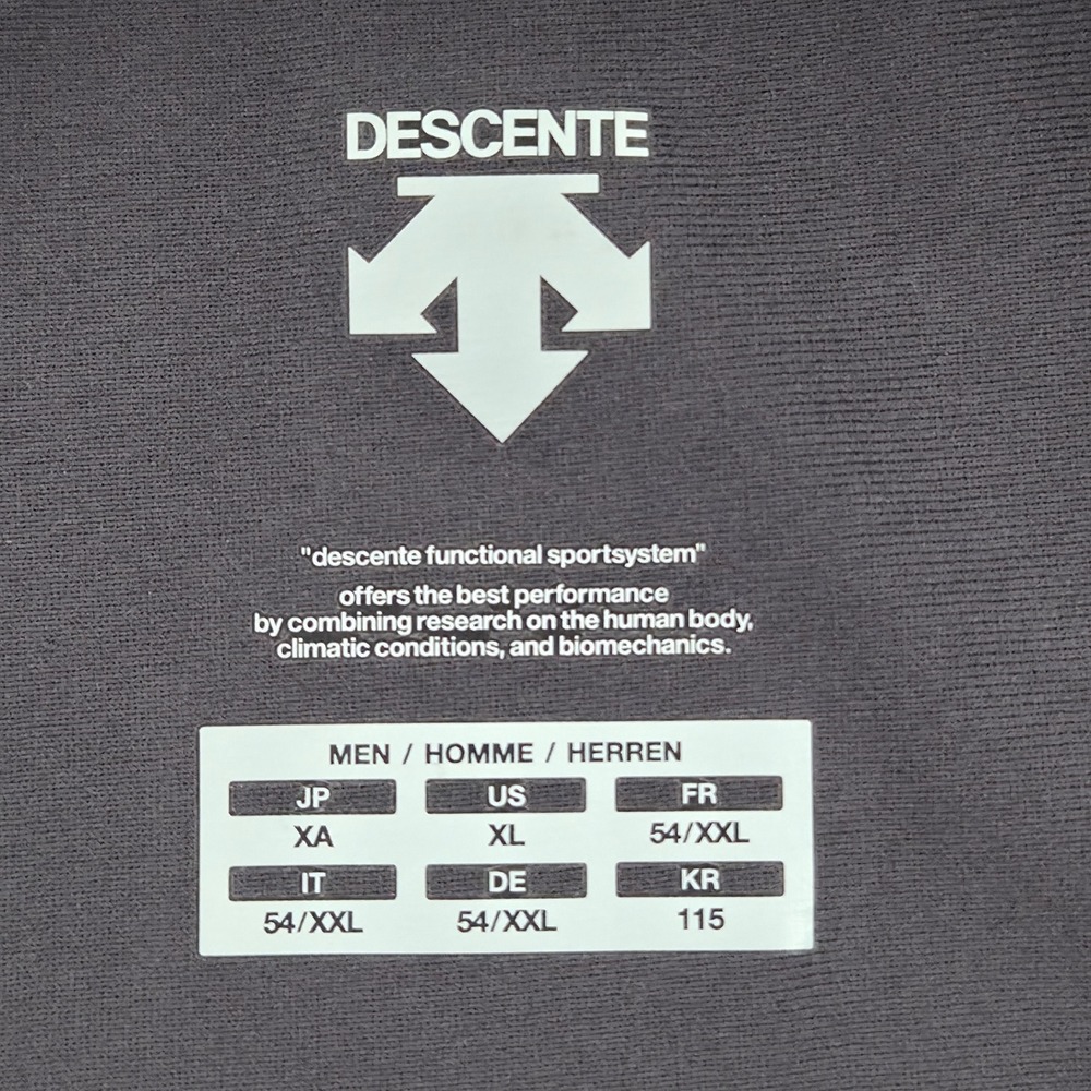 Descente 1/4 Zip Performance Pullover Charcoal Gr… - image 4